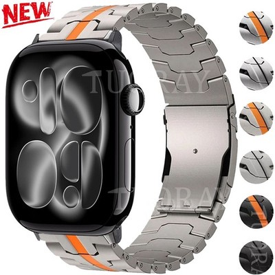 Titan Metall Armband Für Apple Watch Ultra 3 49mm Series 11 10 9 8 7 6 5 4 3 SE