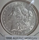 1896-P AU/UNC Morgan Silver Dollar~NO RESERVE Good Date Private Collection #1699