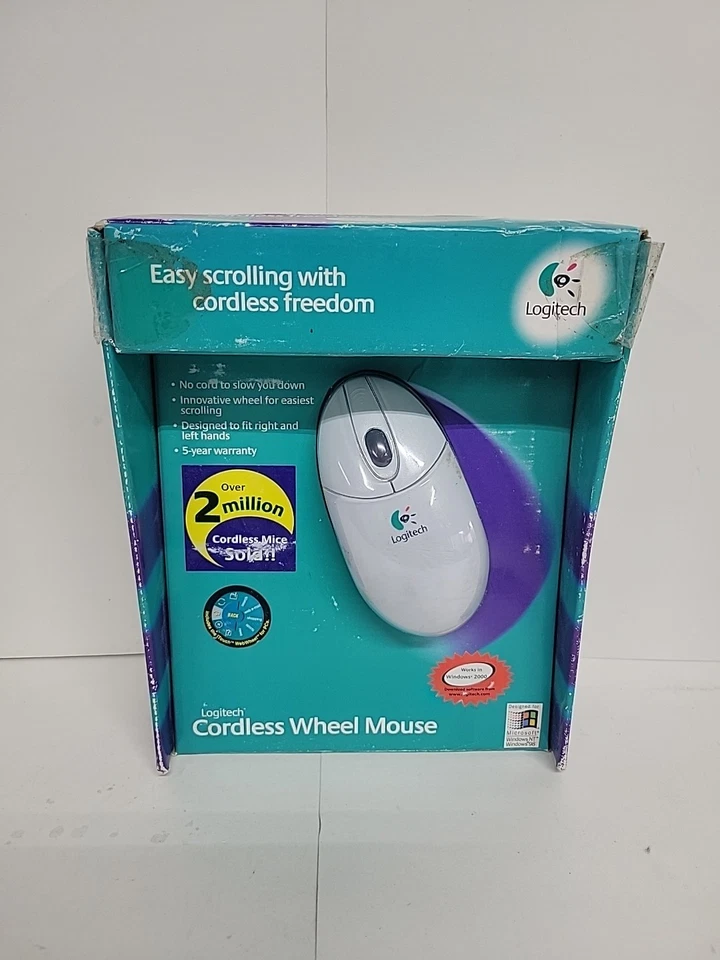 Logitech Cordless Wheel Mouse Digital Radio Receiver -Vintage - Image 3 of 4