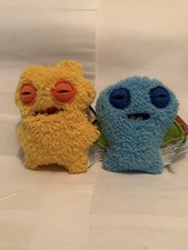 lot of 2 Fuggler Plush Clip-On Keyring - Cod Father