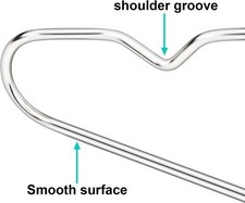 30 Packs Wire Coat Hangers Strong Heavy Duty Stainless Steel Metal Hanger