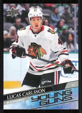 2020-21 Upper Deck #212 Lucas Carlsson Young Guns RC