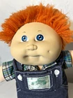 Cabbage Patch Kids Vintage 1982 16" Boy Doll Red Fuzzy Hair Blue Eyes Papers