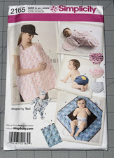 Simplicity 2165 Sewing Pattern Diaper Cover, Nursing Cover, Doll, Changing Mat