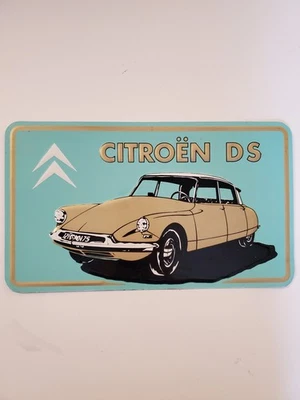 Plaque commémorative en aluminium de collection Citroën DS - Photo 1/3