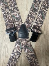 Mens Braces 1.5" Heavy Duty Camouflage Camo Carp Fishing Hunting Shooting