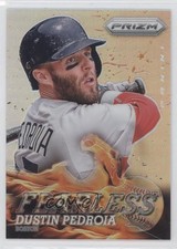 2013 Panini Prizm Fearless Silver Prizm Dustin Pedroia #F14 0b3