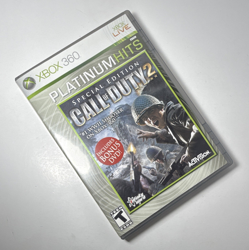 Call of Duty 2 Special Edition Platinum Hits Bonus DVD Xbox 360 | CIB/T&W