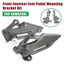 For Kawasaki Z250 Ninja 250 300 Front Footrest Foot Pedals Mounting Bracket Kit
