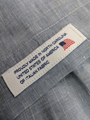 Brooks Brothers 16-33 Dress Shirt Made In North Carolina USA with Italian Fabric - 第 8/15 張圖片