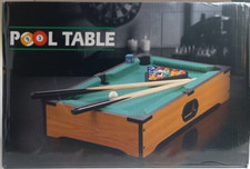 One Mini Tabletop Pool Table Game 13.75"x9"x3"