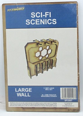 TTCombat SFU007 Large Wall (Sci-Fi Scenics) Terrain Barrier Scenery Miniature 