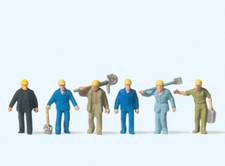 Preiser 79096 Gleisbauarbeiter 6 Figuren Spur N 1:160 Neu + OVP