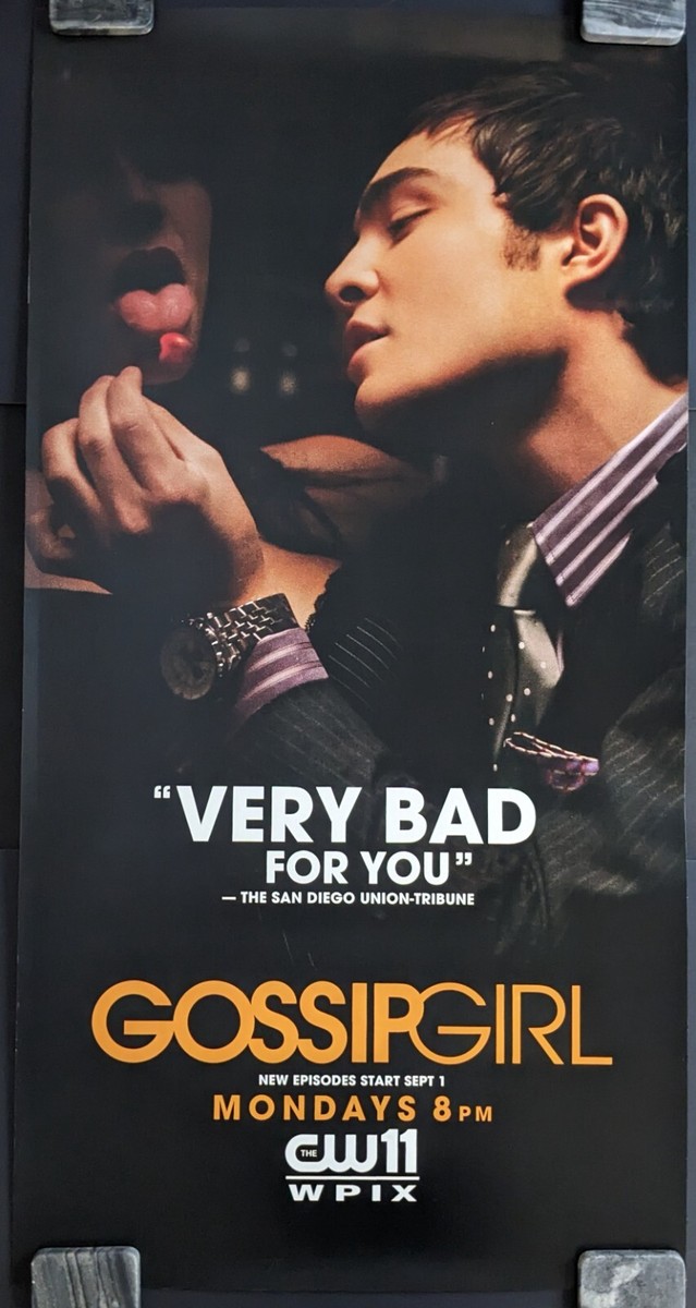 Gossip Girl (2007) Original 26x50 Mylar Kiosk TV Series Poster