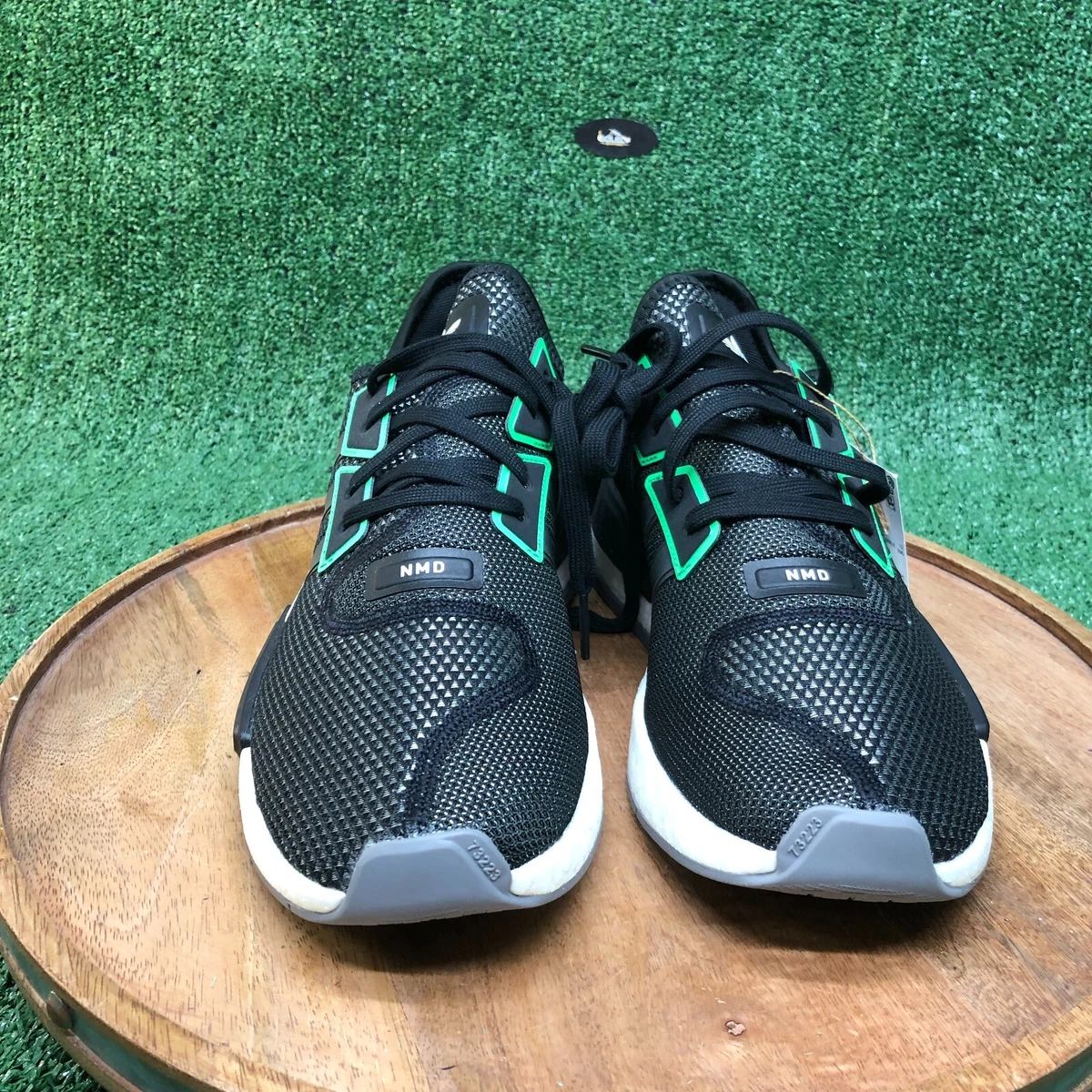 Adidas Mens Originals NMD G1 Black White Green Running Shoes Size 