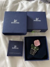 Swarovski Kristall KLEINE ROSA ROSE Happy Flowers neuwertig selten verpackt Muttertagsgeschenk