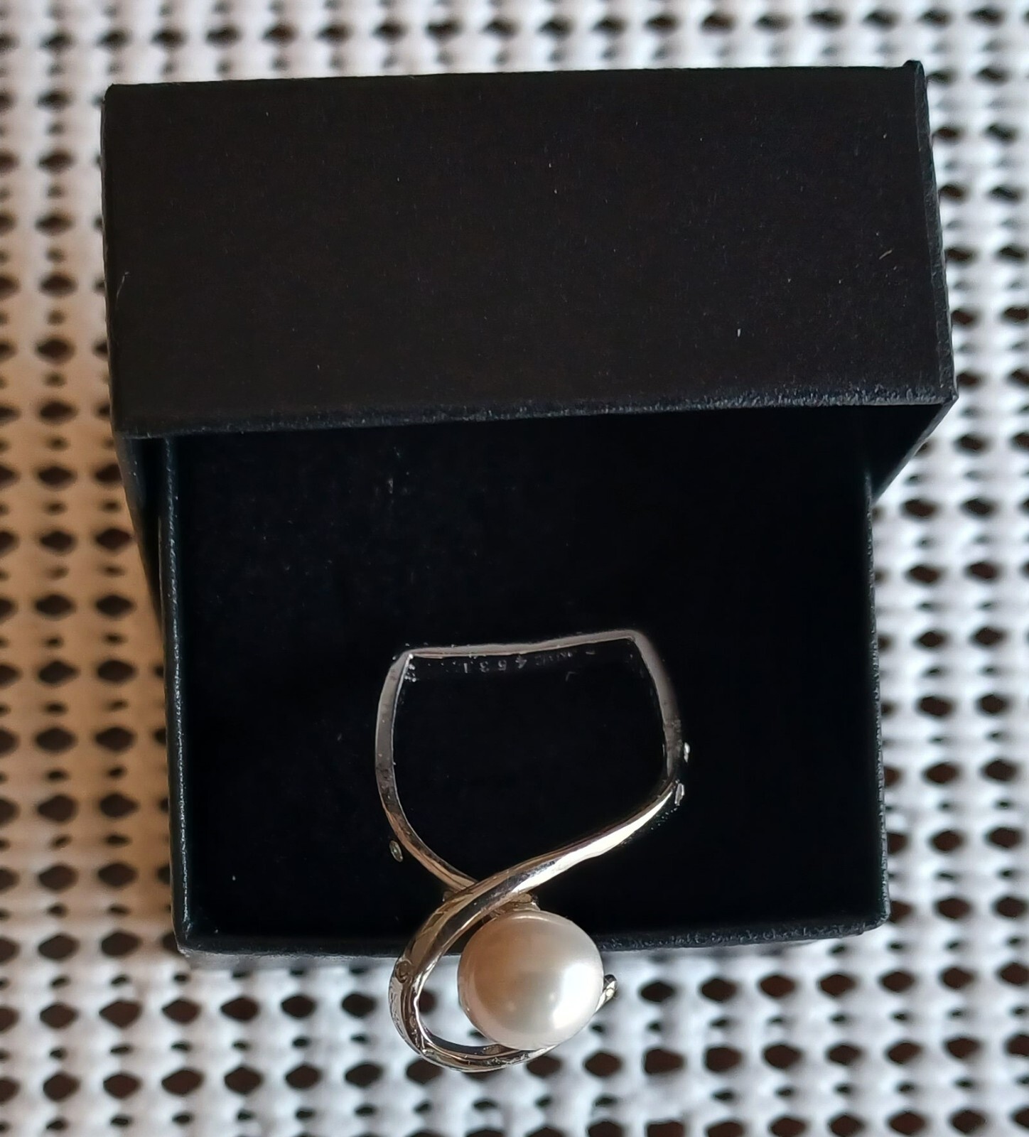 #3639967 Akimio DIA Pearl Ring Size 7 | eBay