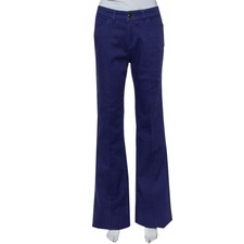 Gucci Navy Blue Denim Paneled Flared Leg Jeans M