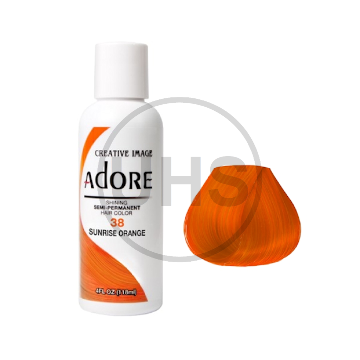 Adore Semi Permanent Sunrise Orange Hair Colour 38 - 118ml | AUS