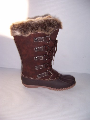 Yuu Fiona Women's Dark Brown Cold Weather Mid-Calf Boots SIZES 6 & 7 NEW! - Picture 3 of 5