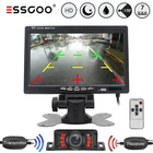 Essgoo Rear View Camera Wireless Wireless Sensors License Plate with 7'' Monitor Car