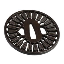 Tsuba aus Japan Yaguruma Pfeilrad beliebtes Motiv original