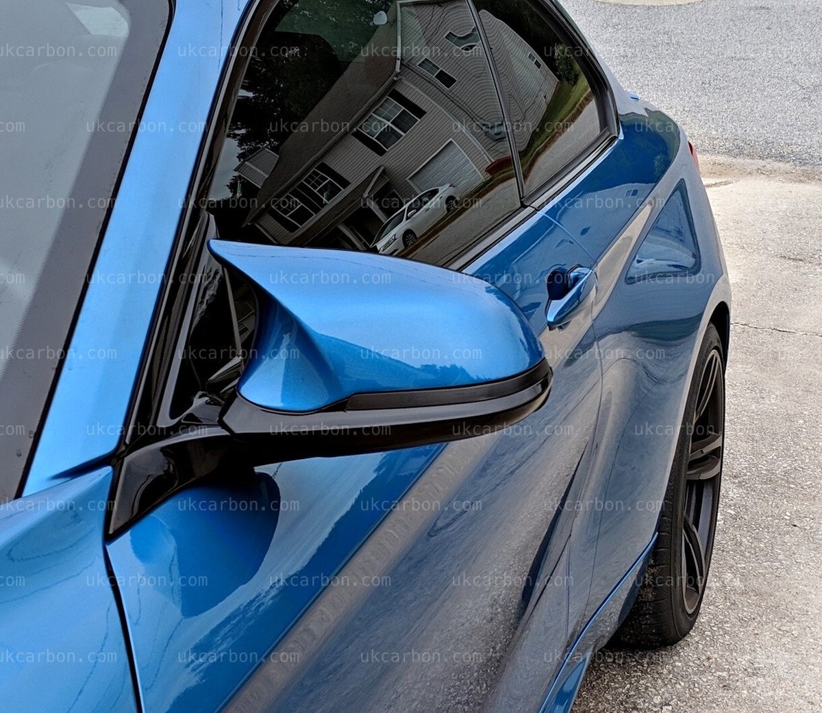Blue Tinted Left Side Mirror Glass For BMW 1/3 Series M3 Z4 (01-09) – Full Adhesive
