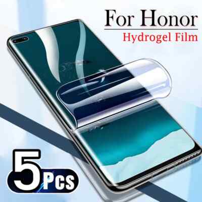 5PCS Full Cover Hydrogel Film Screen Protector for Honor X9B X8b X9A X8A X7A New