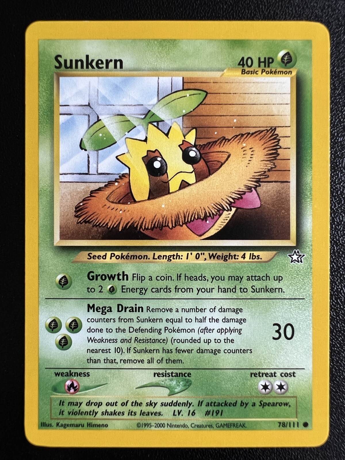 Pokémon TCG Sunkern Neo Genesis 78/111 Regular