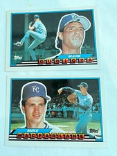 (2) 1989 TOPPS BIG MARK GUBICZA #26 &MIKE MACFARLANE# 86 BASEBALL CARDS (ROYALS)