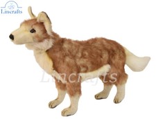 Hansa Coyote Standing 5207 Soft Toy Wild Dog Sold by Lincrafts UK Est 1993