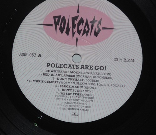 Polecats Are Go! UK LP VG+ Plays Well Orig 1981 Mercury Boz Boorer Vinyl - Picture 2 of 3