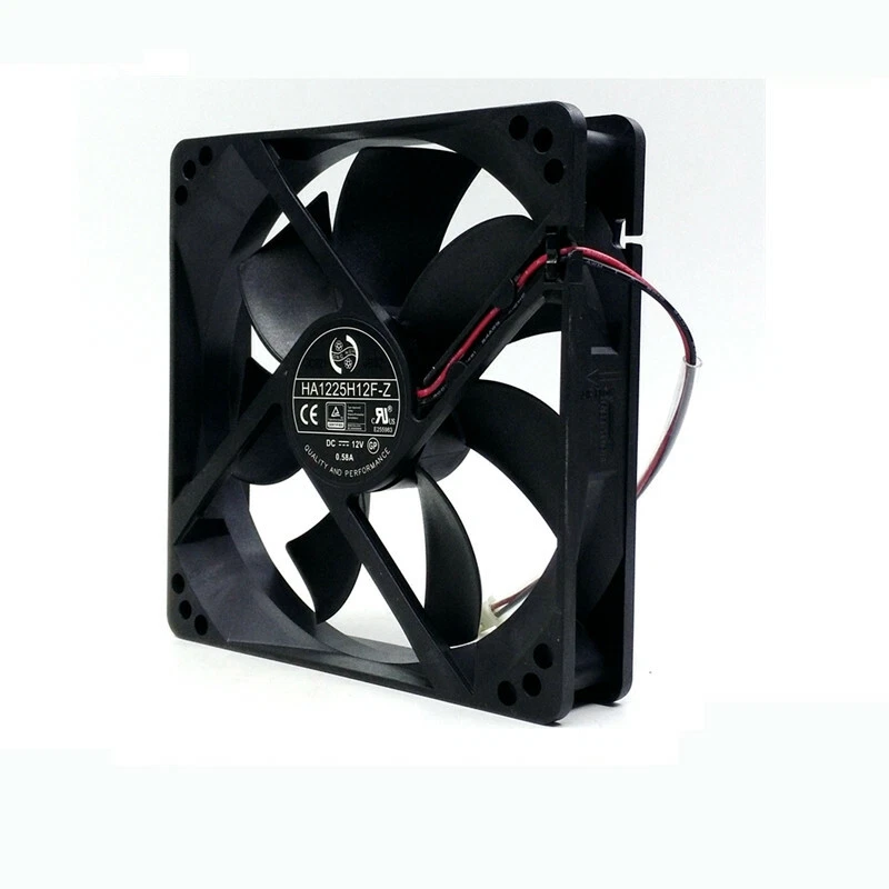 1pcs HA1225H12F-Z DC12V 2200RPM 0.58A 120*120*25MM 12CM 2Pin Cooling Fan - Image 3 of 3