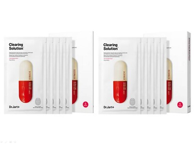 DR.JART+ Clearing Solution Sheet Mask | 27g x 10 Sheets | Acne & Blemish Care |