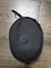 OEM Beats by Dre Soft Zipper Pouch for Headphones -Black/Black with Clip
