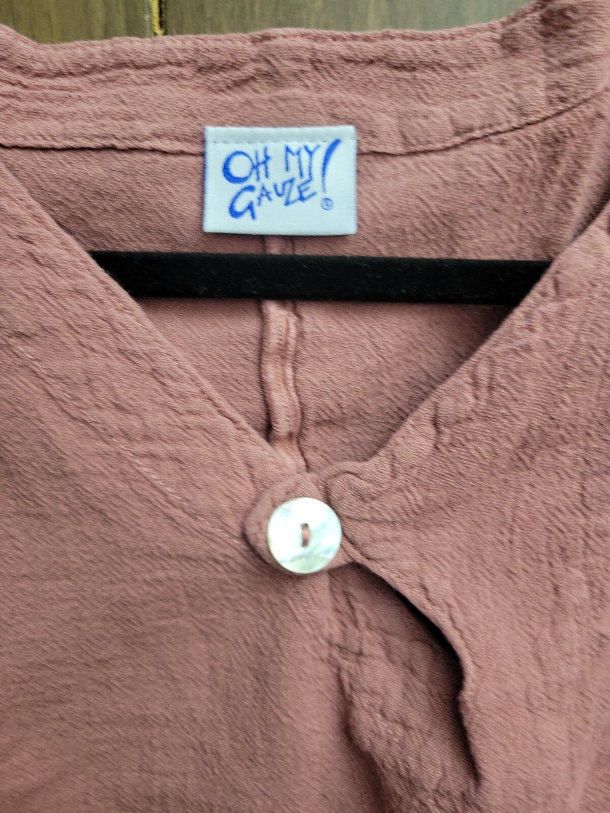 Oh My Gauze Mike Blouse Size 2 Blossom Red Color 100 Cotton eBay