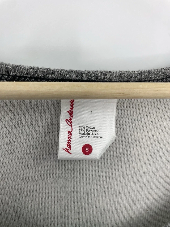 Hanna Andersson Women’s Marled Gray Cotton Blend Maxi Dress Sz S, Minimalist USA - Image 3 of 4