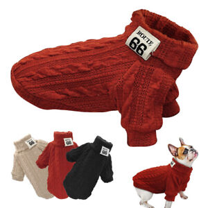 Hundepullover Kapuzenpullover Fur Kleine Hunde Chihuahua Kleidung Stricken Xs L Ebay