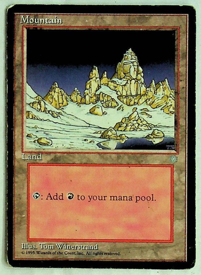 Mountain #342 - Ice Age - 1995 - Magic the Gathering - Slight Wear