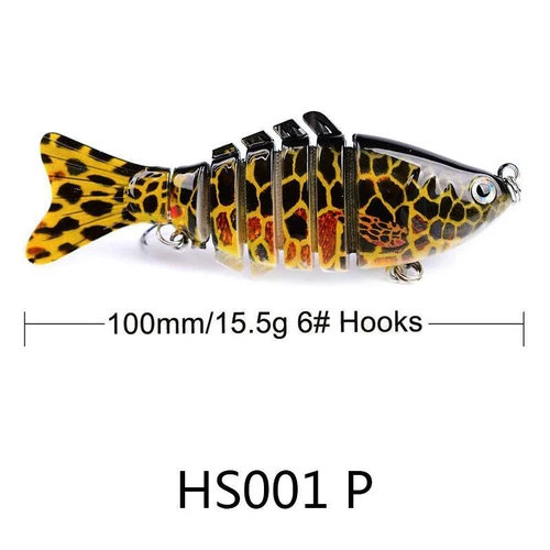 7 Segment Fishing Gear Bionic Swimming Bait Bass Tackle Fishing Gear Lure Tool - Bild 34 von 38