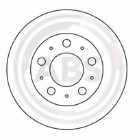 2X A.B.S. 15933 Bremsscheibe Vorne FüR Volvo