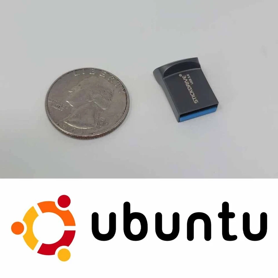 Ubuntu Linux LTS - 32 Gb USB 3 Drive - 11GB of files - Live Boot OS - 64x - Image 3 of 4