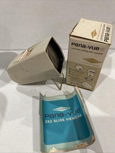 Sawyer's Pana-Vue II Lighted 2x2 Slide Viewer #6578 w/manual Box Works Vintage - Picture 3 of 8