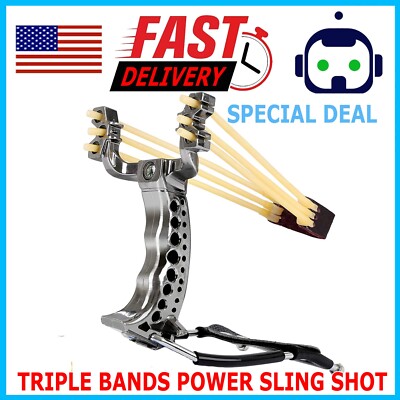 Heavy Duty Hunting Slingshot Wrist West Kit For Adult Boys Teens Outdoor Sports