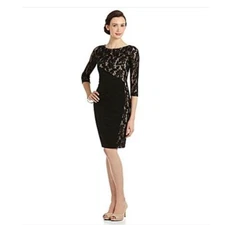 Jax Sz 10 black label dress lace