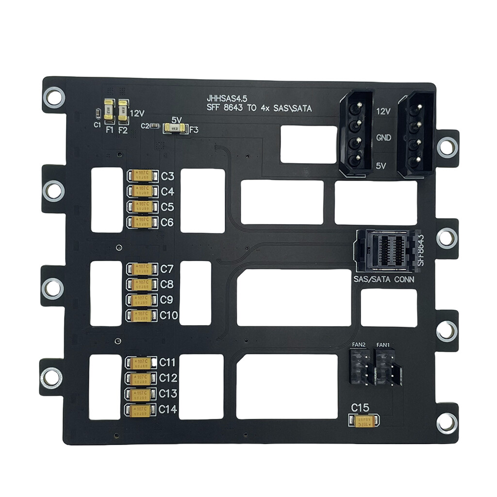 SASSATA Hard Disk Backplane for Nas Storage Server Expansion Board