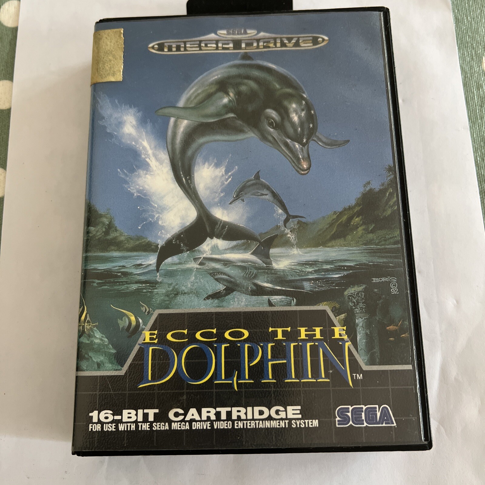 Vintage ECCO THE DOLPHIN Mega Drive Game PAL UK 1993 Complete With Manual