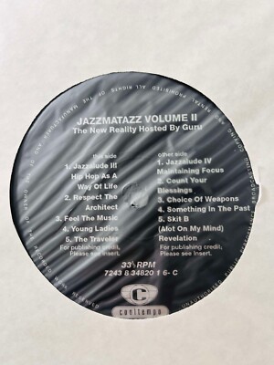 Guru / Jazzmatazz Volume II The New Reality 1995 UK 2LP Chrysalis