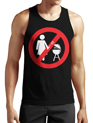 Frau Grill Tank Top Neu Fun Lustig Humor Grillen Fashion Style Old School Sommer