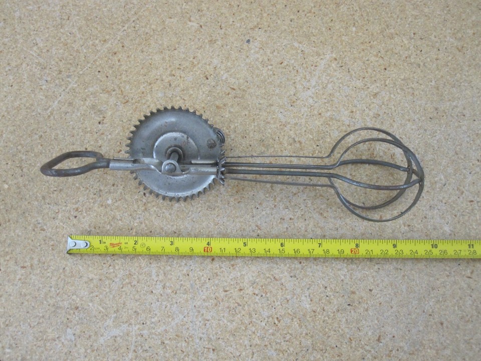 Vintage Manual Hand Egg Beater Mixer A&J Made in USA eBay
